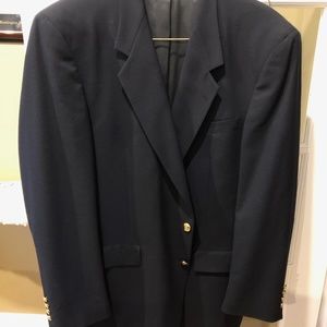 Austin Reed Blue Blazer with Gold Buttons, 44 L